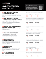 Cybersecurity Checklist Preview